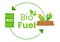 Biofuel Life Cycle of Natural Materials and Plants with Green Barrels or Biogas Production Energy in Flat Cartoon Illustration