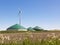 Biogas plant and wind turbine