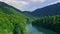 Biogradsko lake is a glacial lake in the intermountain valley of Bjelasica. Kolasin, Biogradska Gora national park in