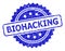 BIOHACKING Blue Rosette Watermark with Distress Style