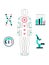 Biohacking laboratory research concept human flat vector illustration. Icons. Vital signs based on the study of the