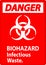 Biohazard Danger Label Biohazard Infectious Waste