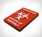 Biohazard Dispose of Properly Sign. Isometric Icon