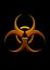 Biohazard gold symbol