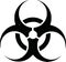 Biohazard icon symbol