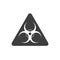 Biohazard icon on white background. Vector EPS10