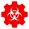 Biohazard Industry Flat Icon Vector