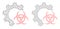 Biohazard Industry Icons - Vector Polygonal Mesh