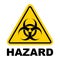 Biohazard modern website icon isolated on white background. Design for mobile app and ui