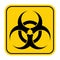 Biohazard modern website icon isolated on white background. Design for mobile app and ui