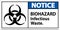 Biohazard Notice Label Biohazard Infectious Waste