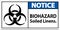 Biohazard Notice Label Biohazard Soiled Linens