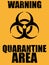 Biohazard quarantine area background