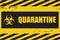 Biohazard quarantine sign