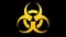 Biohazard symbol animation