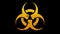 Biohazard symbol animation