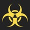 Biohazard symbol. Biological danger toxic sign