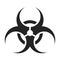 Biohazard symbol. Biological danger toxic sign