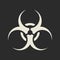 Biohazard symbol icon