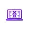 bioinformatics icon, analysis of biological data