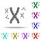 biological, chromosome, DNA icon. Elements of Genetics and bioenginnering in multi color style icons. Simple icon for websites,