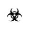 Biological Hazard, Biohazard Flat Vector Icon