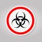 Biological Hazard Symbol Sign Isolate On White Background,Vector Illustration