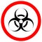 Biological Hazard Symbol Sign Isolate On White Background,Vector Illustration EPS.10