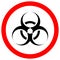 Biological Hazard Symbol Sign, Vector Illustration, Isolated On White Background Label.EPS10