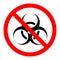 Biological Hazard Symbol Sign, Vector Illustration, Isolated On White Background Label.EPS10