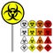 Biological Hazards ( Biohazard ) - vector illustration