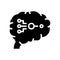 biological neural network glyph icon vector illustration