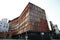 Biological Sciences building with colorful terracotta baguette screening like bar codes on modern exterior facade at UNSW, Sydney