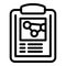 Biological station desk icon outline vector. Biochar research