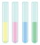 Biological test tubes, icon
