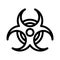 Biological vector thin line icon