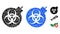 Biological Weapons Mosaic Icon of Spheric Items