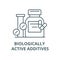 Biologically active additives line icon, vector. Biologically active additives outline sign, concept symbol, flat