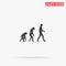 Biology Evolution flat vector icon