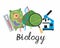 Biology Icon. A set of subjects for designating school discipline