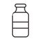 Biology medical bottle science element line icon style