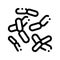 Biology Micro Bacteria Vector Sign Thin Line Icon