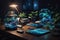 Bioluminescent Desk Organizers Living Organizational Aids