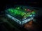 Bioluminescent Plants in a Sustainable Greenhouse