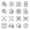 Biometric icons set vector illustration. Contains such icon as Fingerprint, Home Security, Car fingerprint, Fingerprint scan, Face