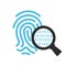 Biometric security control icon