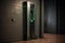 biometric security scanner on a sleek door