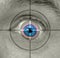 Biometrics retina eye scan security check surveillance