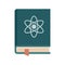 Biophysics book icon flat isolated vector