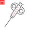 Biopsy device line icon